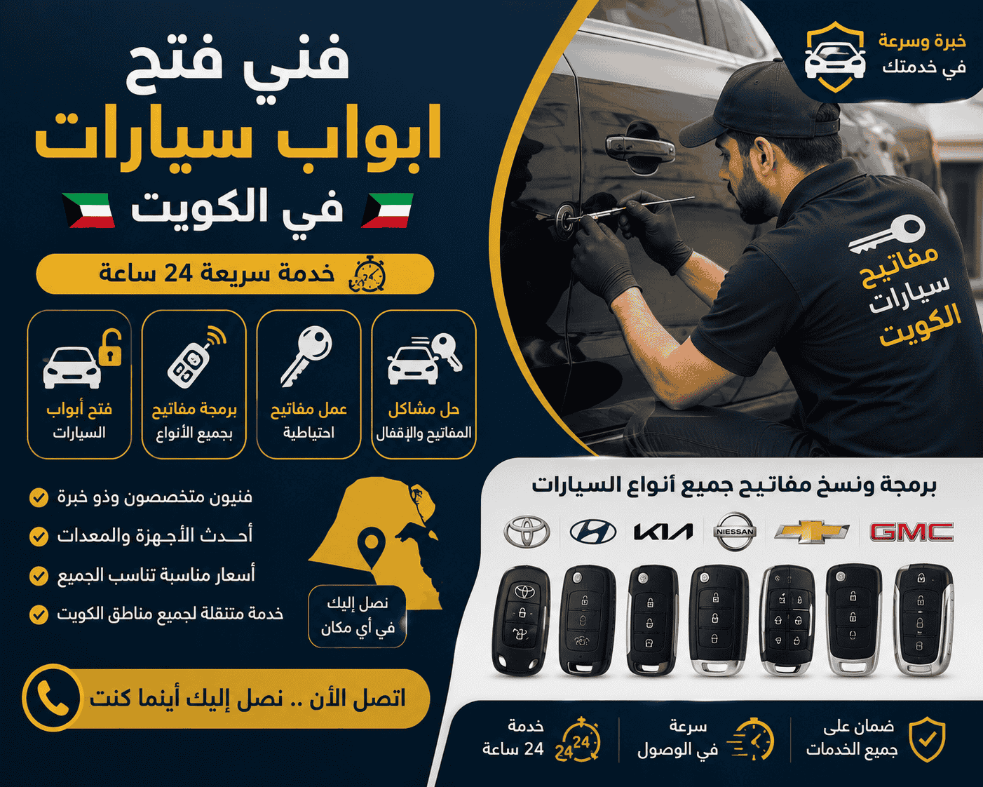 فني متخصص يستخدم أحدث أجهزة برمجة مفاتيح السيارات
