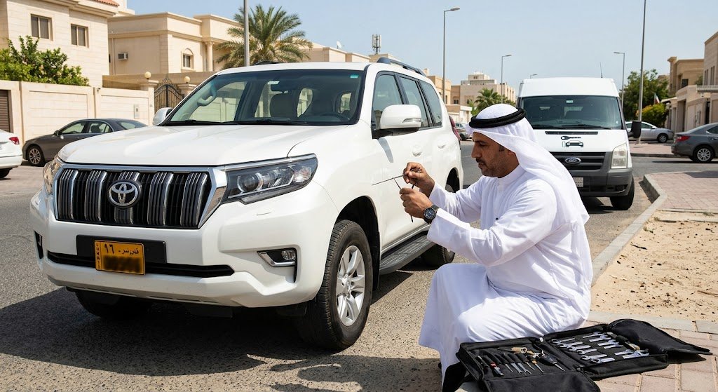 أفضل خدمات فتح سيارات مقفلة الخيران بالكويت بأحدث الأجهزة وبدون خدش
