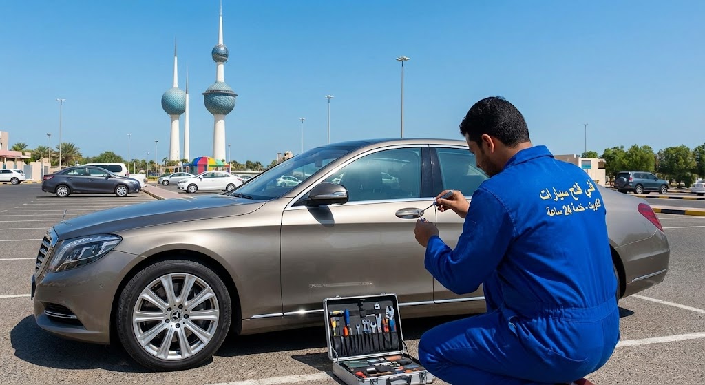ارقام محلات فنيين فتح السيارات الكويت